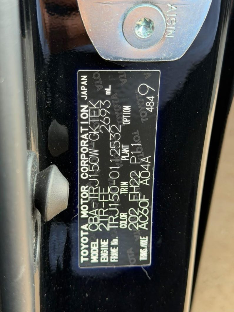 
								Toyota Landcruiser prado TXL full									