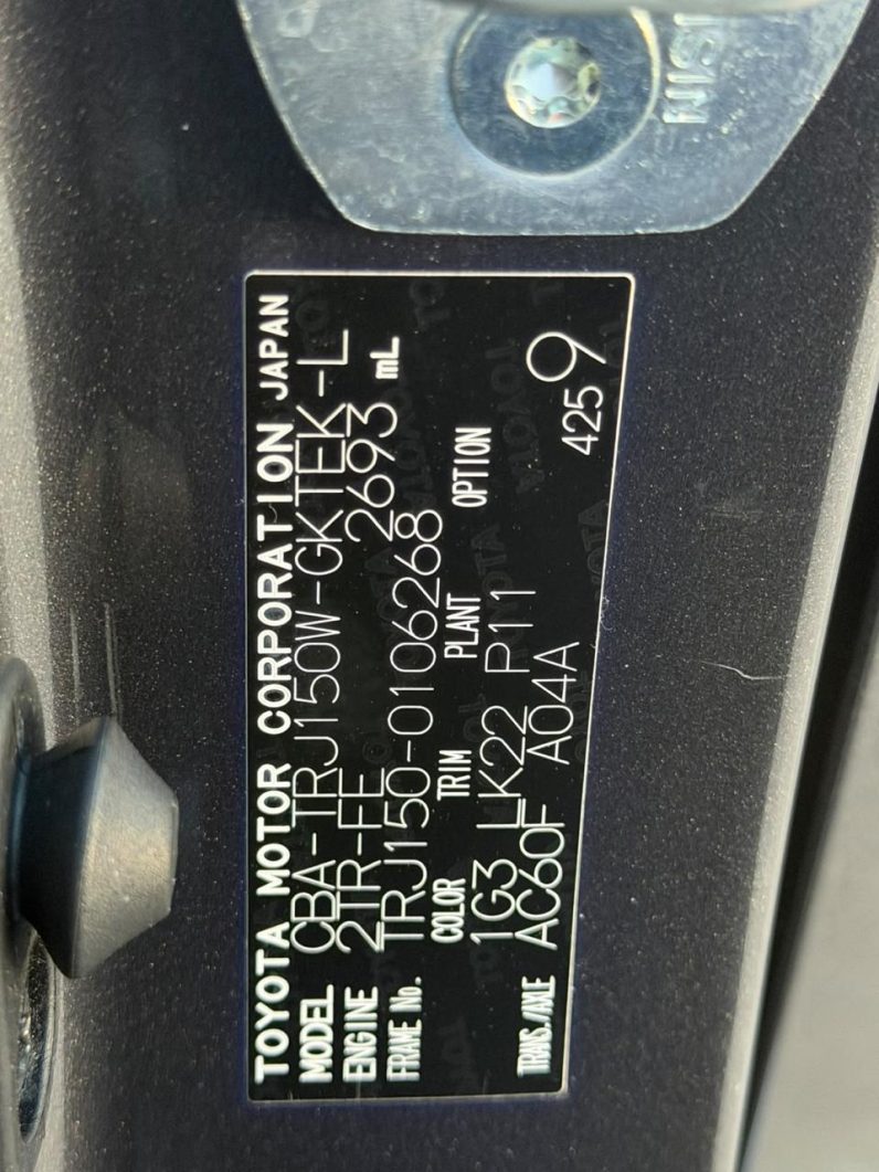 
								TOYOTA LANDCRUISER PRADO TX-L full									